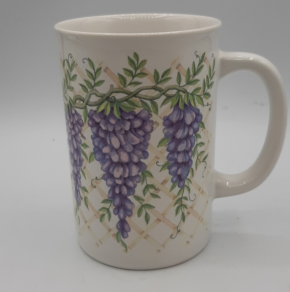 Vintage Otagiri Purple Wisteria Ceramic Coffee Tea Mug Advantage Collection